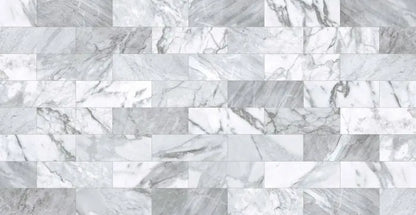 Metro Matt Marble Effect Wall Tile 10x30cm