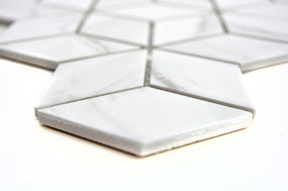 3D Staturio Matt Hexagon Decor Mosaic 266 x 305 mm