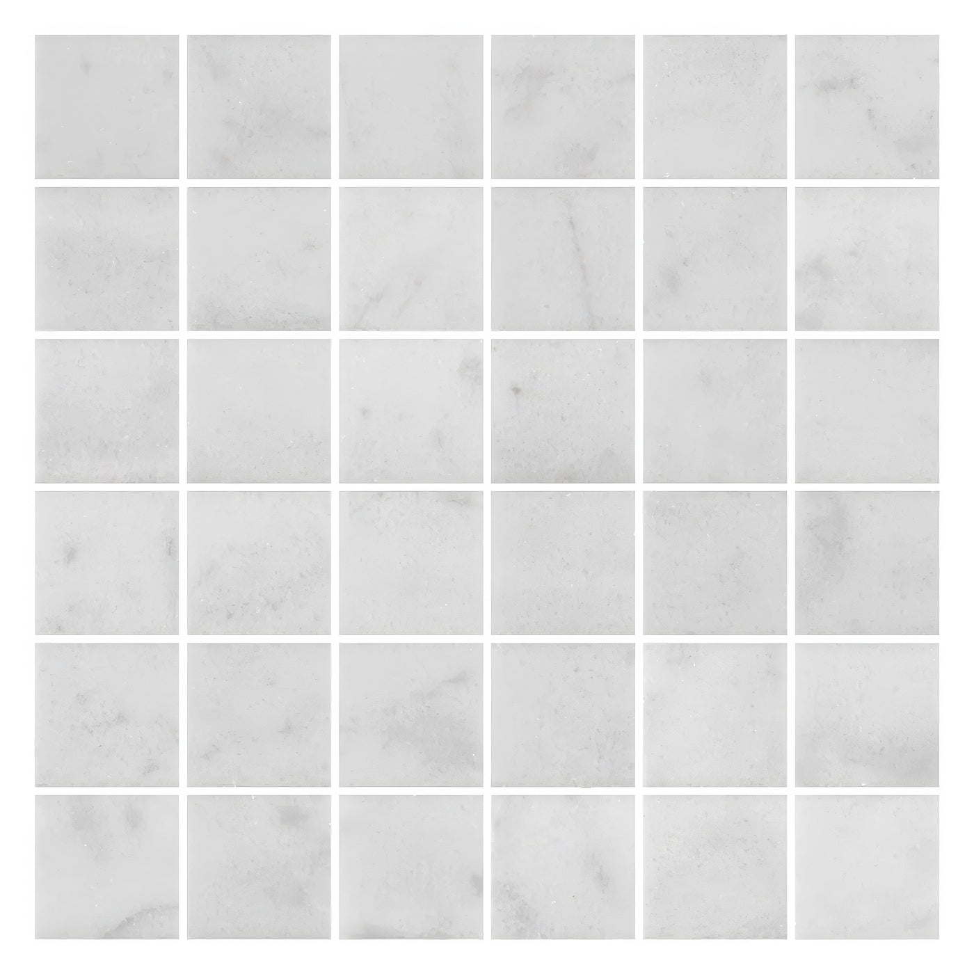 Carrara White Marble Honed 48mm Mosaic Tile - Luxury Tiles UK