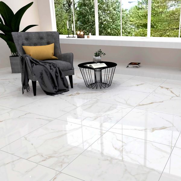 Calacatta Paonazzo Rectified Polished Porcelain Tiles - Luxury Tiles UK