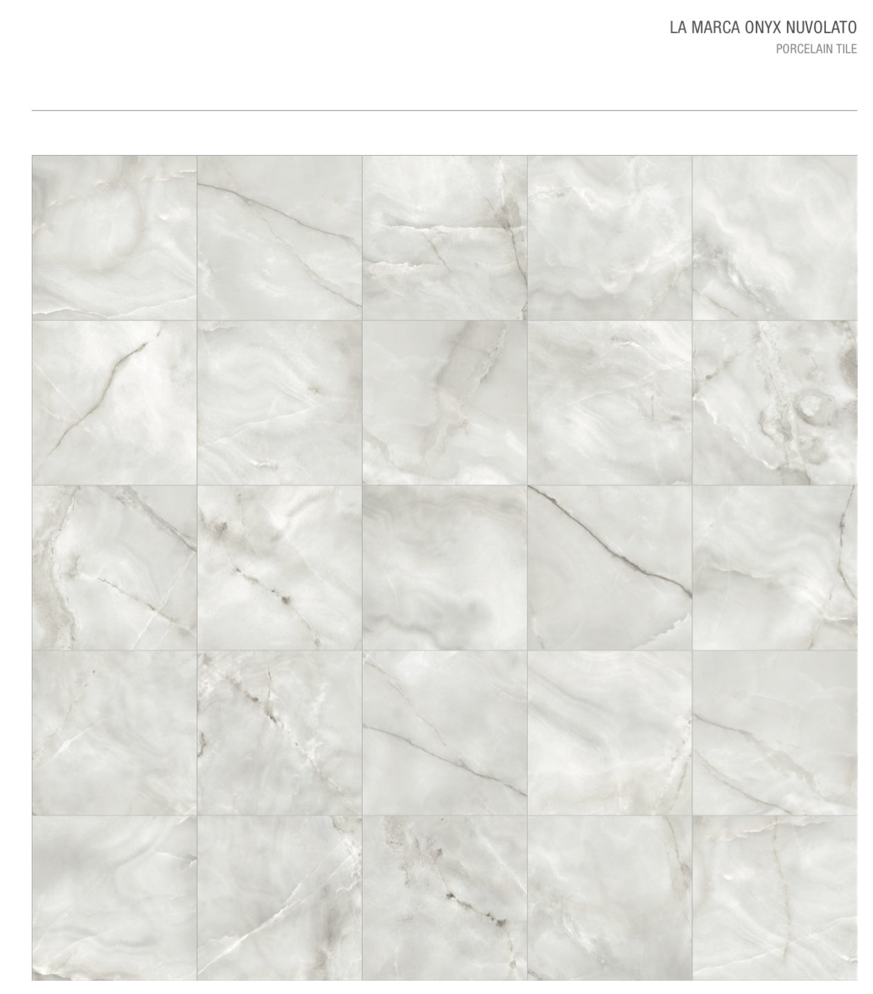 Onyx Nuvolato Rectified Honed Porcelain 60x60cm Tile - Luxury Tiles UK