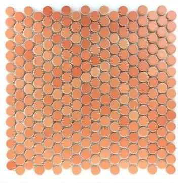 Russet Penny Mosaic Wall and Floor Tile 30.5cm x 30.5cm Luxury Tiles UK