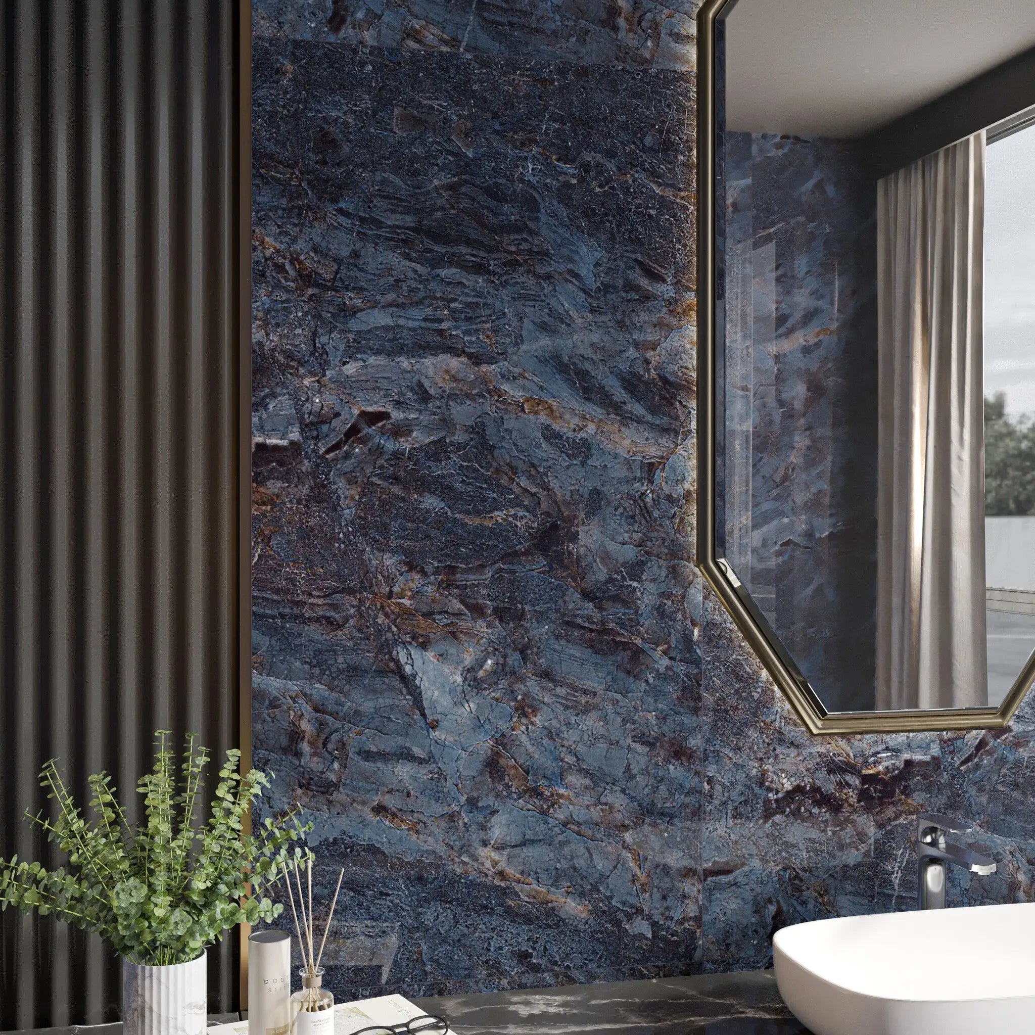 Venetian Blue Floor and wall Tile 1200x600mm Luxury Tiles