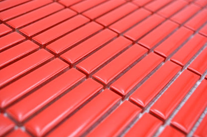 Ferrari Red Kit Kat Mosaic Tile