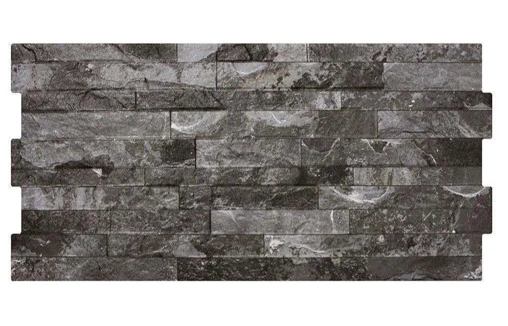 Charcoal Split Face Effect Tiles 