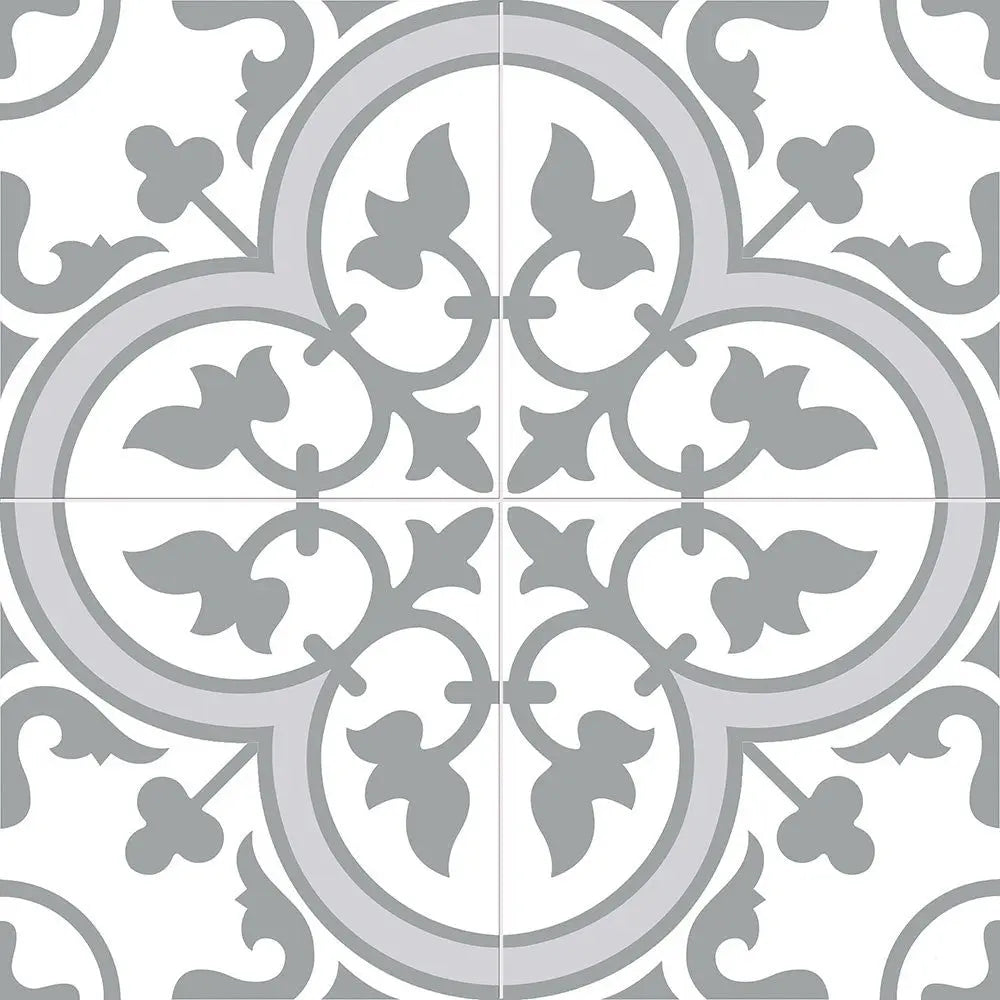 Charter Slate Grey classic pattern wall and floor tile - Luxury Tiles UK