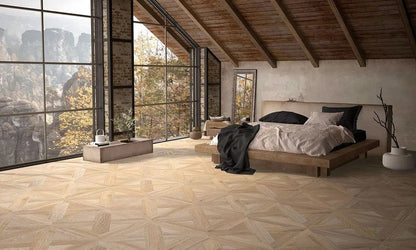 Parquet Oak Wood Effect Tile 600x600mm Luxury Tiles