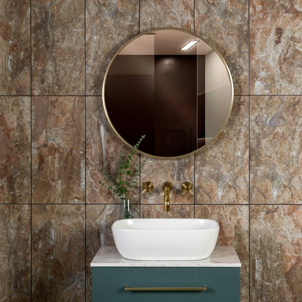 Brown Marble effect Ceramic Gloss Tiles - Luxury Tiles UK