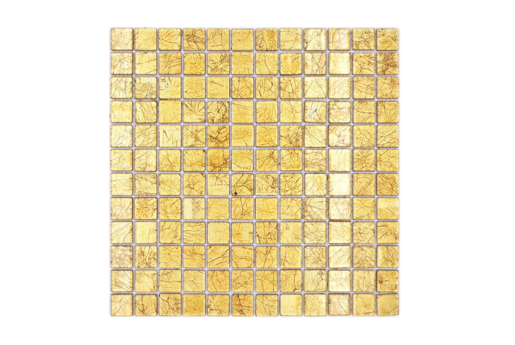 Gold Leaf 30cm x 30cm | 4mm Mosaic Wall Tile - Luxury Tiles UK