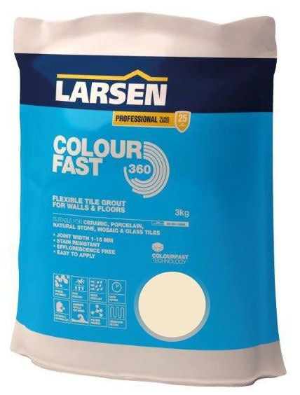 Colour Fast 360 Flexible Wall & Floor Grout Jasmine 3kg - Luxury Tiles UK