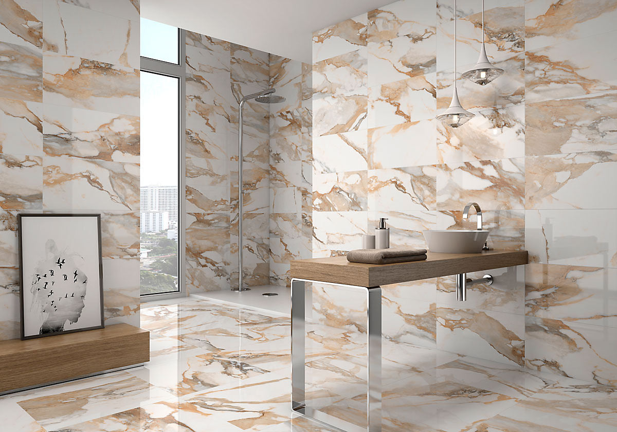 30x60 gold marble effect tiles 