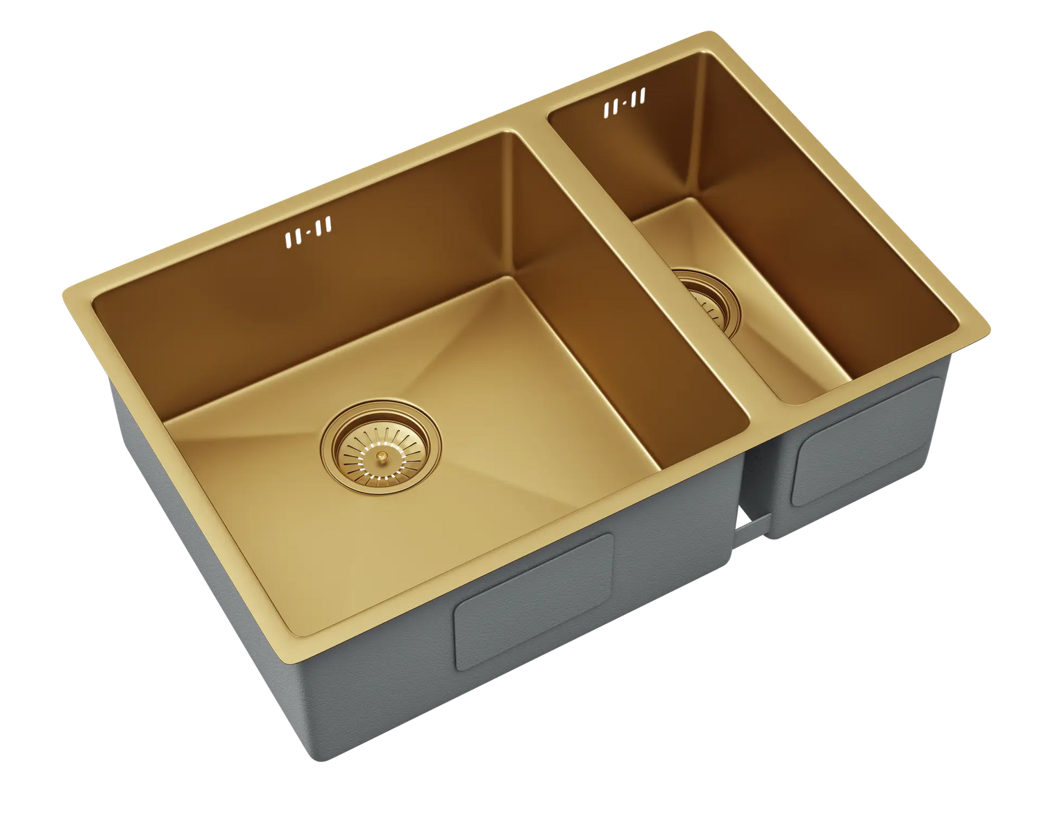 Midas Gold Undermount/Inset 1.5L Kitchen bowl Sink with base Luxury Tiles