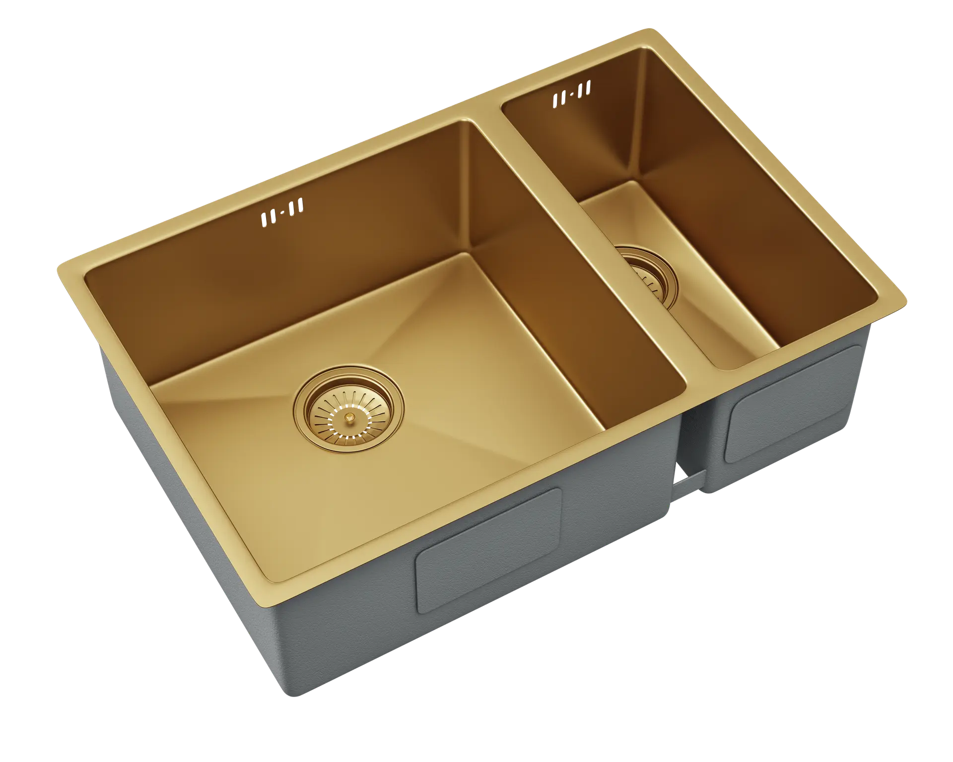 Midas Gold Undermount/Inset 1.5L Kitchen bowl Sink with base Luxury Tiles