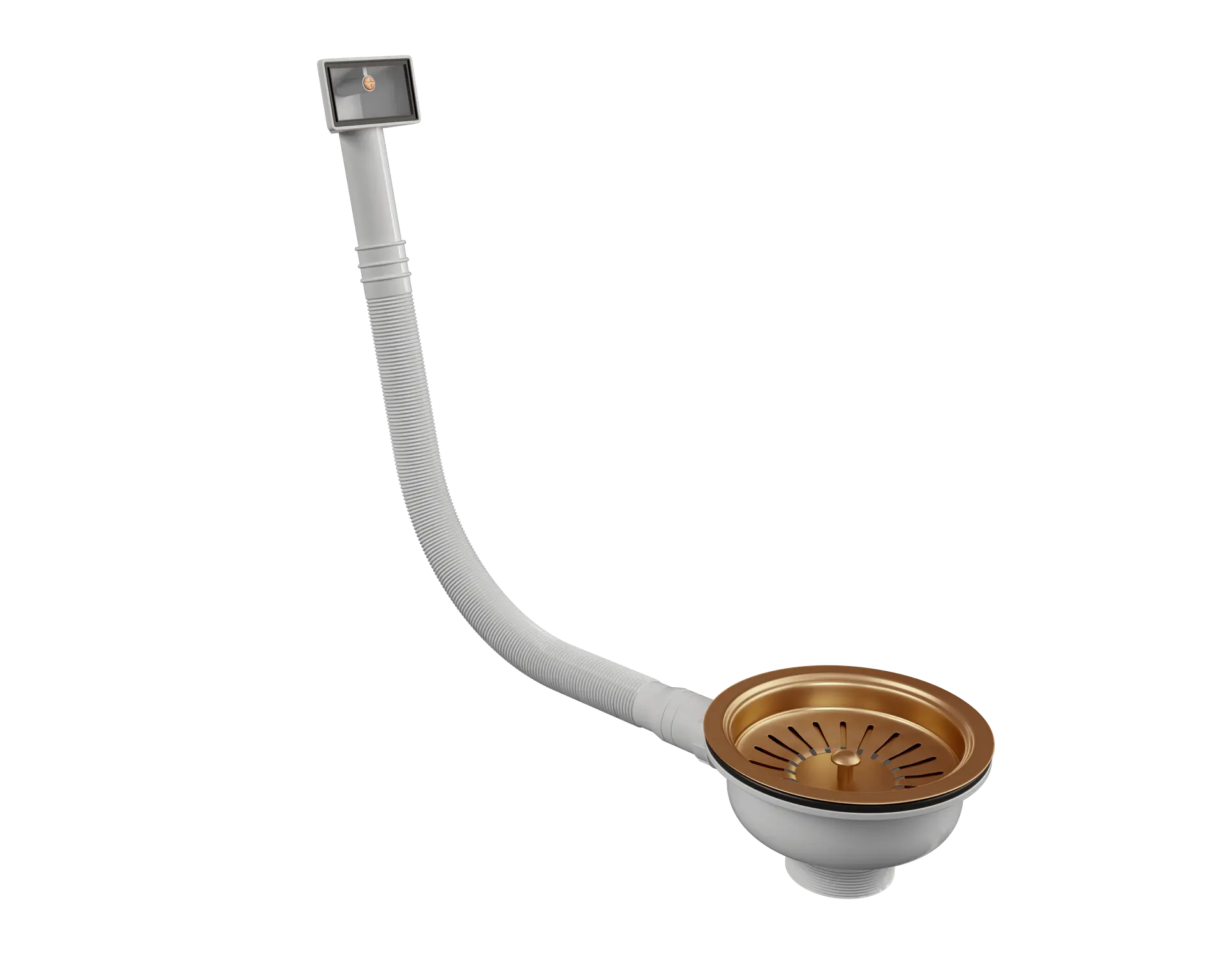 Ellsi Elite Copper Basket Strainer with Overflow Ellsi