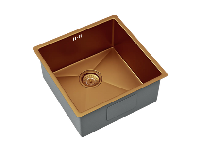 Midas Lalot Copper Undermount Kitchen Stainless sink with waste Luxury Tiles