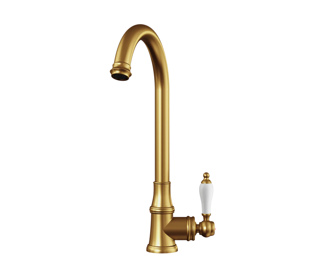 Luxor Elect Traditional Gold Mixer Tap Ellsi