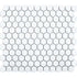 Microhex White Matt Mosaic Floor & Wall tile Luxury Tiles