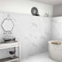 Parma Matt White Marble Effect 600x600mm Tile Luxury Tiles