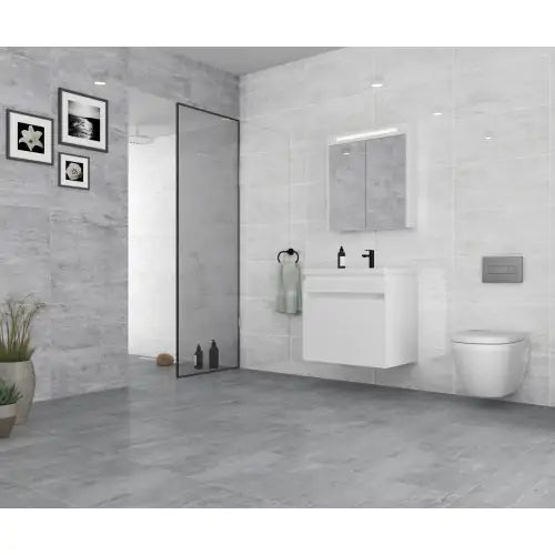 Salerno Light Grey Wall Tile 30x60cm - Luxury Tiles UK