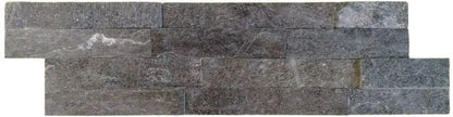 Quartzite Matt Black Split Face Effect Tile 360x100mm Verona