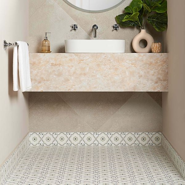 Florence Pattern Floor and wall Tile 123x123x8mm - Luxury Tiles UK