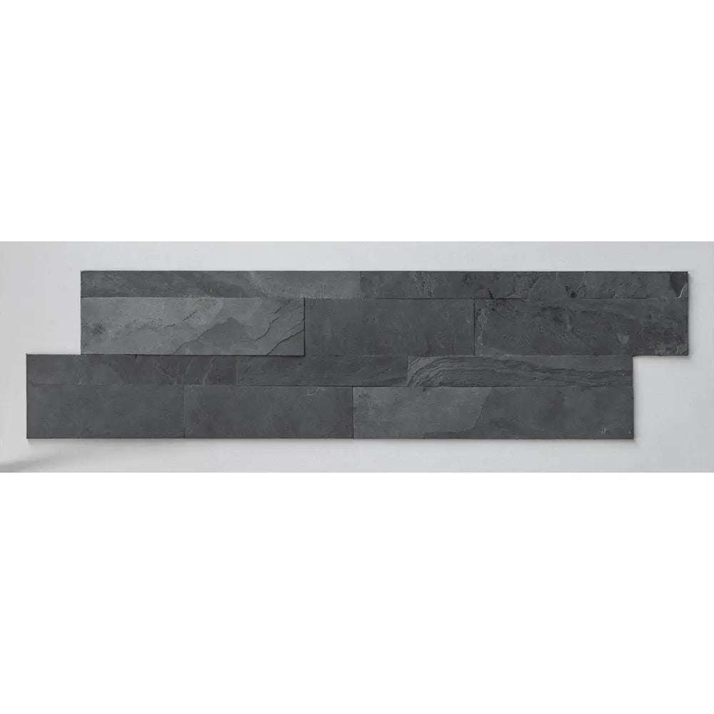 Black Slate Effect Self Adhesive Wall Tile 150x600mm Luxury Tiles