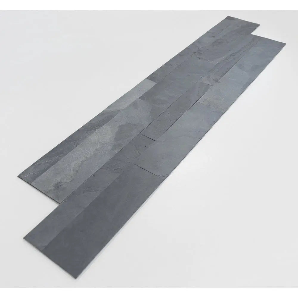 Black Slate Effect Self Adhesive Wall Tile 150x600mm Luxury Tiles