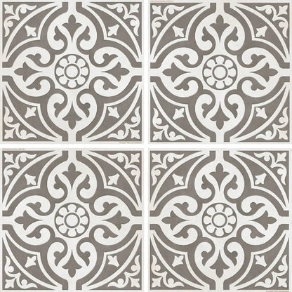 Kingsbridge Grey Patterned Wall and Floor Tiles - 33 x 33cm