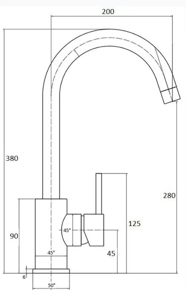 Ellsi Tivoli Black Mixer Tap Ellsi