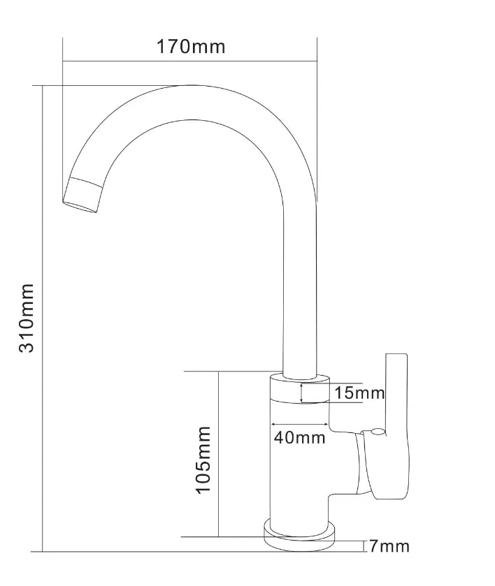 Ellsi Olona Chrome Mixer Tap Ellsi