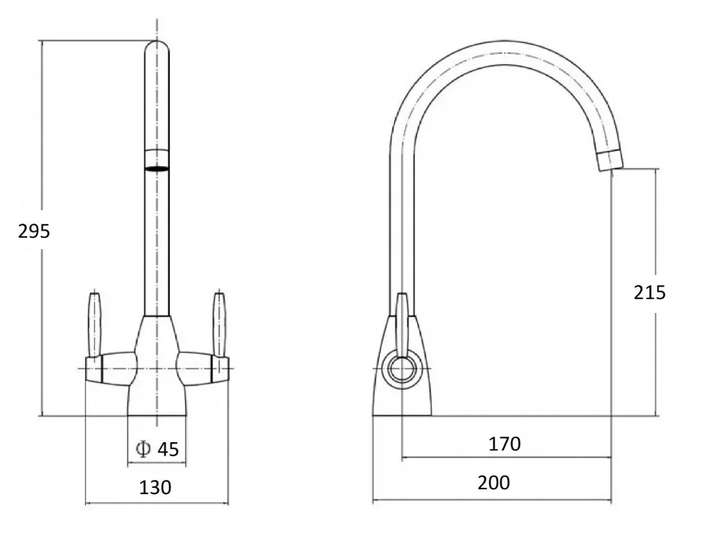 Ellsi Adria Black Mixer Tap Ellsi