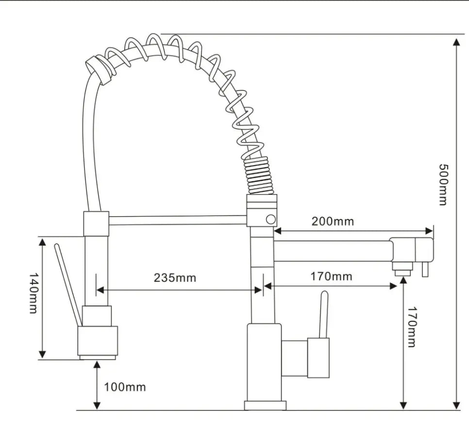 Ellsi Biella Black Mixer Tap Ellsi