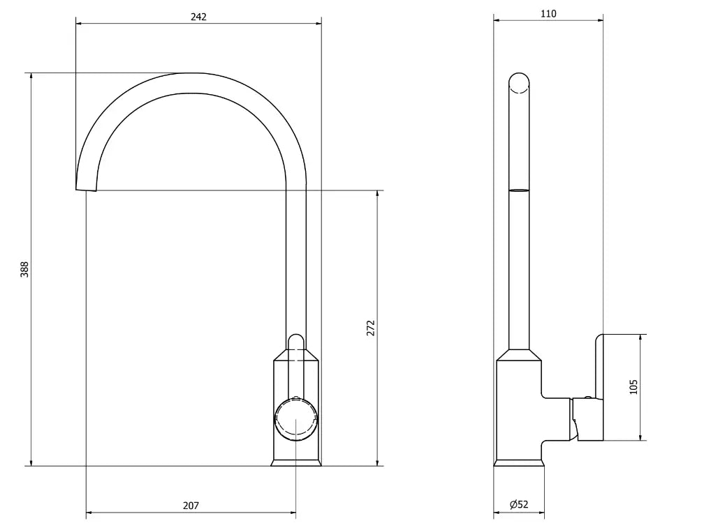 Ellsi Entice Copper Mixer Tap Ellsi