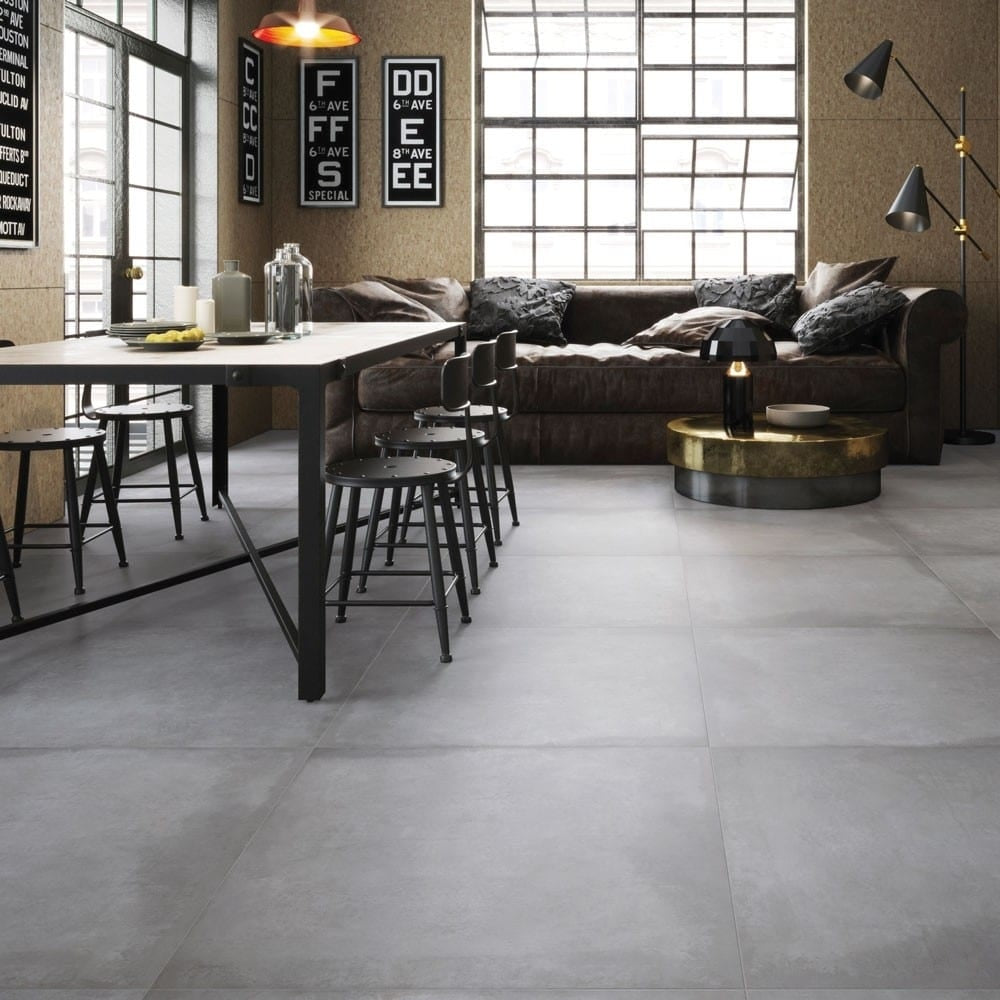 Dino Lappato Concrete 80x80 Floor Tiles - Luxury Tiles UK