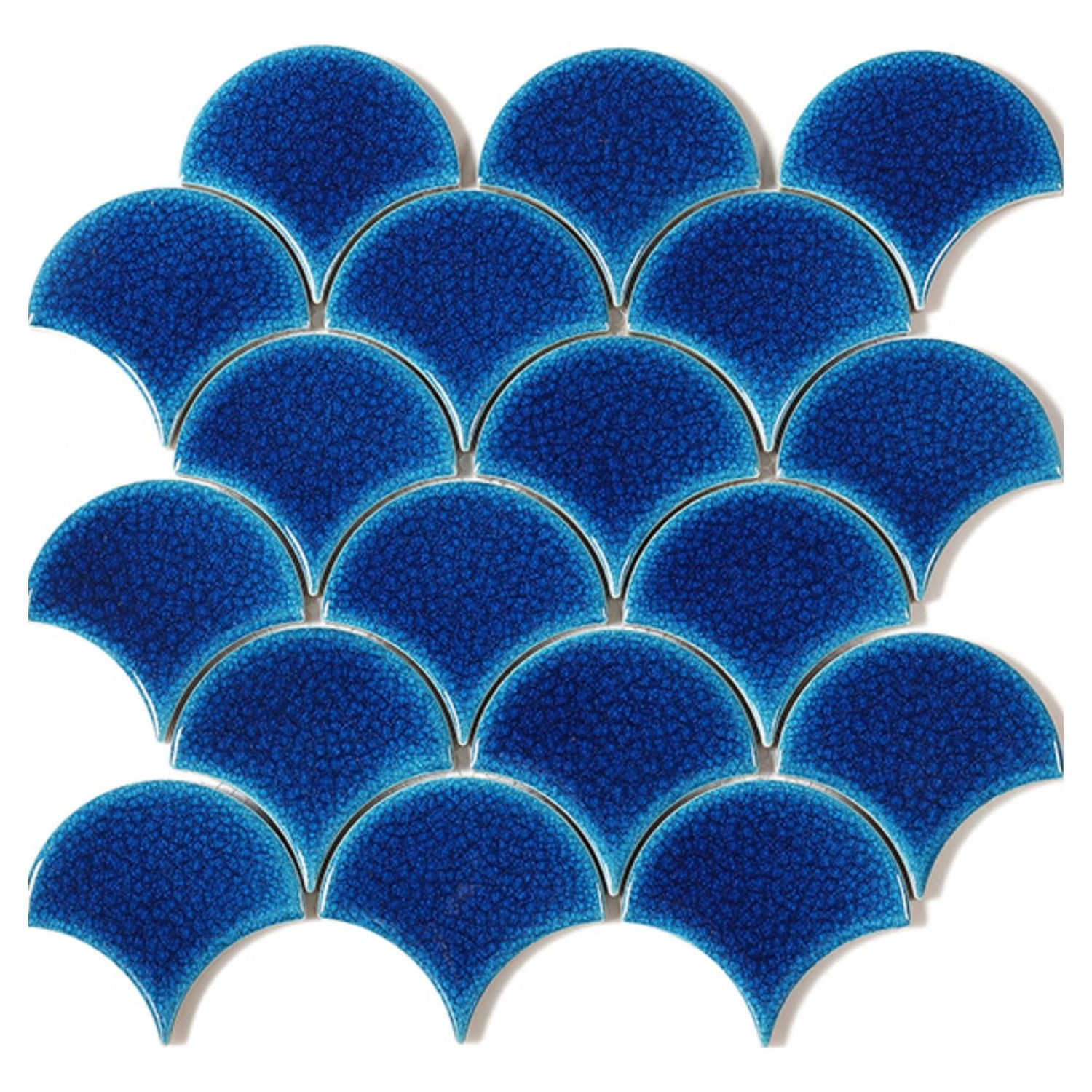 Drops Persian Blue Mosaic Tile