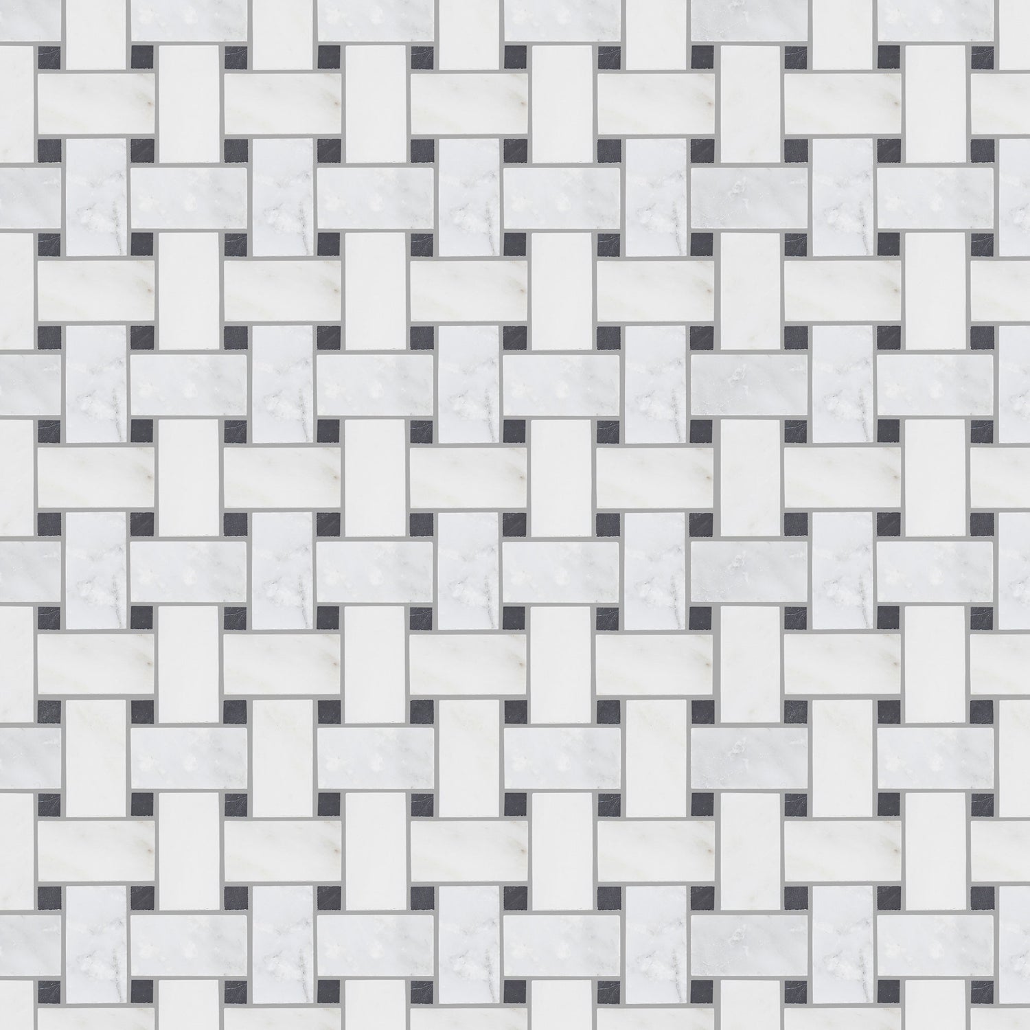 Carrara St Laurent Honed Basketweave Marble Mosaic Tile – Luxury Tiles UK