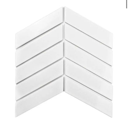 Chevron Gloss white decor tile Luxury Tiles