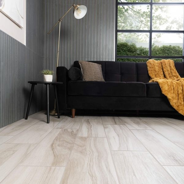 Elder Grey Wood Effect Tiles - Luxury Tiles UK