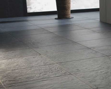 Elite Black Riven Slate Effect Tile 300x600mm - Luxury Tiles UK