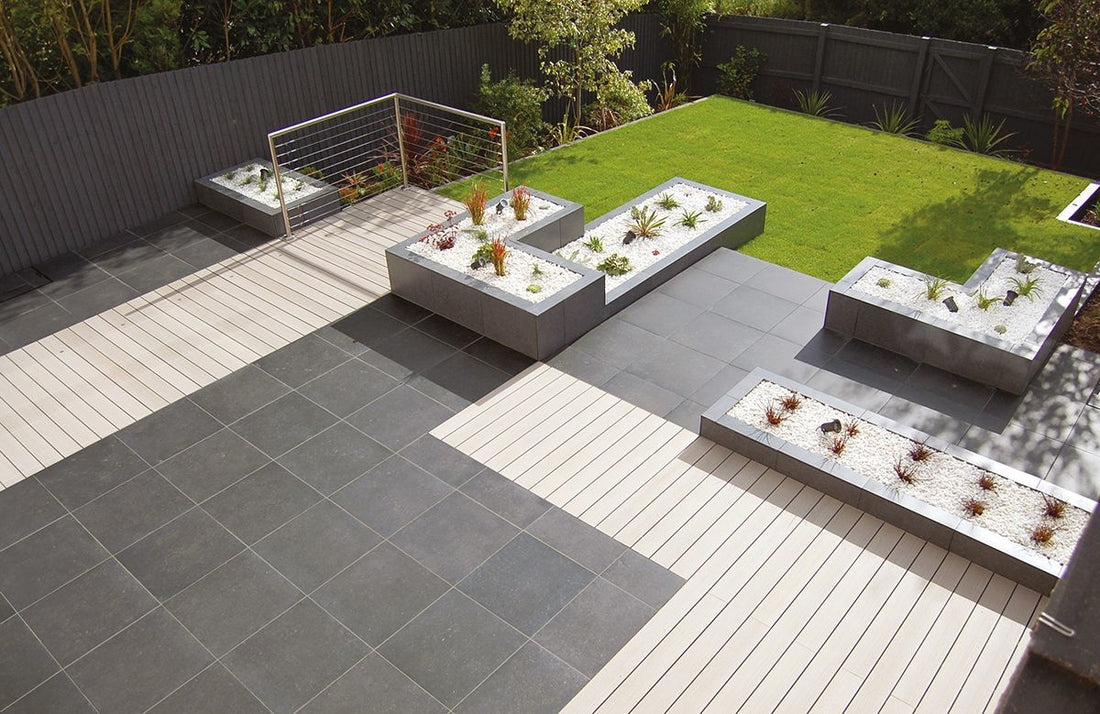 Elizabeth Graphite 20mm Porcelain Tile 600x600mm - Luxury Tiles UK