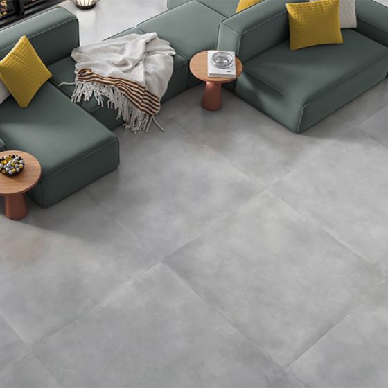 Project Power  Grey Concrete Effect Anti Slip Extra Large Porcelain Floor Tile - 1000mm x 1000mm - Luxury Tiles UK