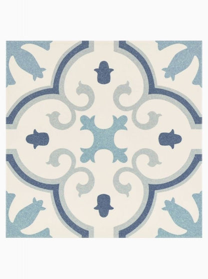 Wiltshire Blue Pattern Floor and Wall Tile