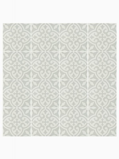 Victorian Soft Grey Pattern Tile