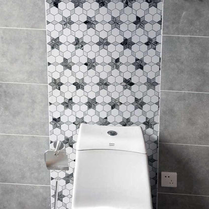 Flower Hexagon Marble Mosaic Floor and Wall Tile