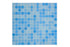 Pixel Pool Blue Dark Blend Mosaic Tiles 20x20