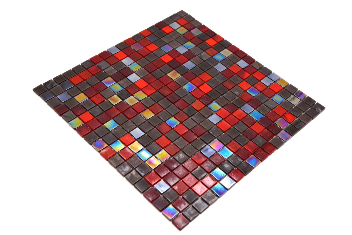 Violin Red Mosaic Tile - Luxury Tiles UK
