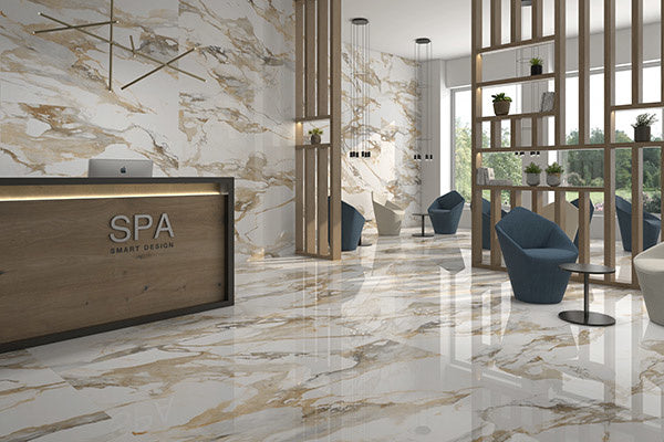 Golden Marble Effect 1200x600mm Tile - Luxury Tiles UK