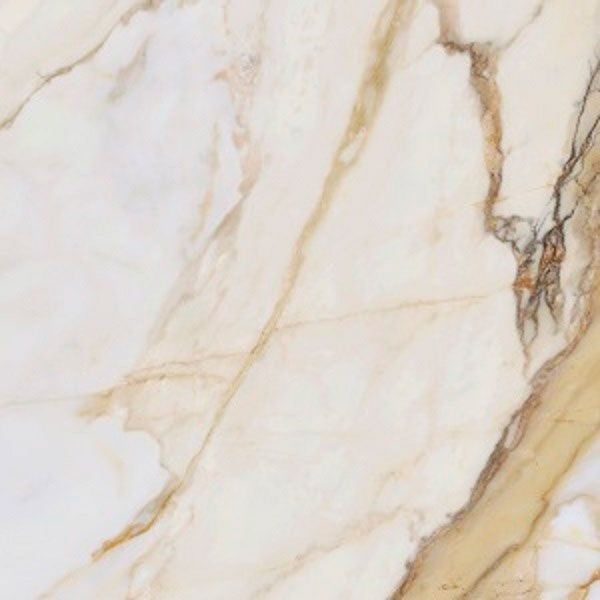 Golden Marble White effect Floor tile 600x600mm - Luxury Tiles UK