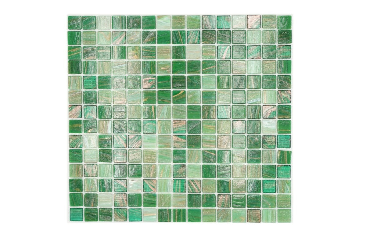 Green Sea Moss Mosaic Tile 305x305mm - Luxury Tiles UK