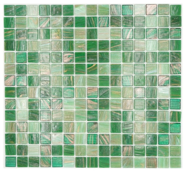 Green Sea Moss Mosaic Tile 305x305mm - Luxury Tiles UK